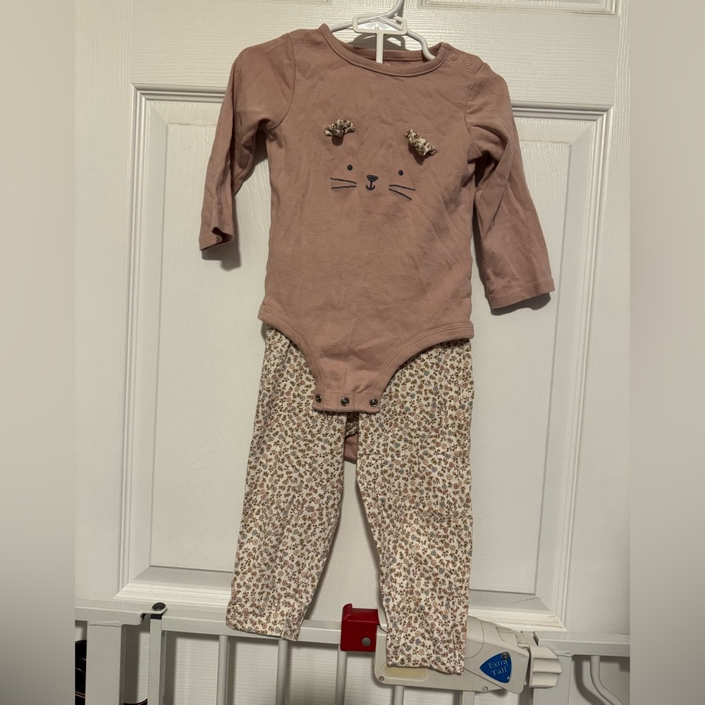 Carter's Pink and Cream Kids Matching Set